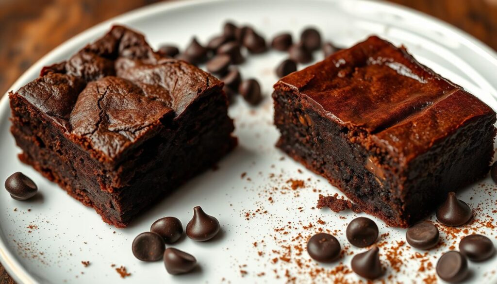 Chocolate Brownie vs Chocolate Fudge Brownie Comparison Chocolate Brownie vs Chocolate Fudge Brownie Comparison
